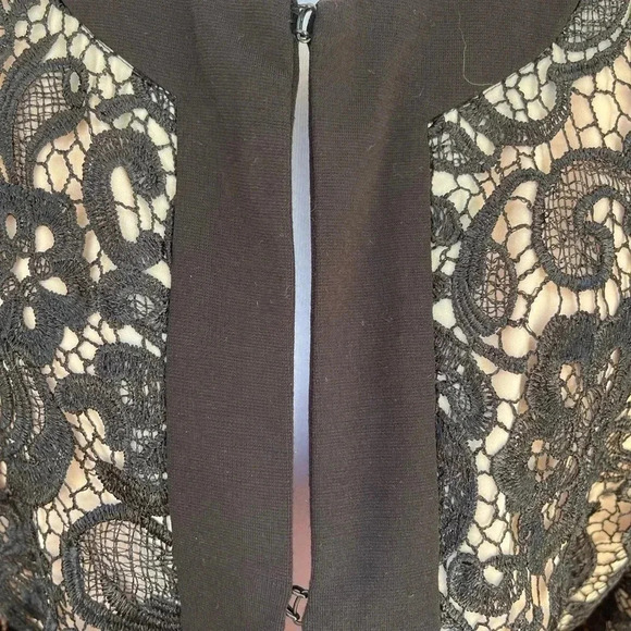 Boston Proper lace overlay lined jacket sz L - Picture 9 of 11